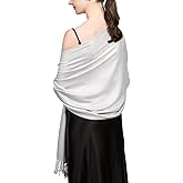 Achillea Soft Silky Pashmina Scarf for Women – Shawl Wrap for Evening Dresses, Bridesmaids, Weddings & Everyday Wear