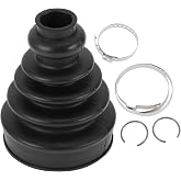 HEROFFIX CV Joint Boot Kit for Nissan Altima 02-06 for Nissan Quest 04-09 | 1 Set, for Toyota Sienna 2011-2012, Inner Constant Velocity Joint Boot, W/ Clamps, 397417Y026, Black Rubber