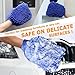 TOPLUS Ultimate Car Wash Mitt - 2 PACK Extra Large Size 10.4oz Heavy and Thick - 100% Waterproof Lining Anti-scratch Premium Chenille Microfiber Wash Sponge for Car SUV Truck