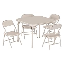 GarveeHome 5-Piece Kids Folding Table and Chairs