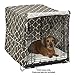 MidWest Homes for Pets Medium Dog Crate Cover with Teflon Fabric Protector, Poly-Cotton Privacy Kennel Cover Fits Most 30-inch Crates, Brown Designer Print, Washable, Reduces Barking