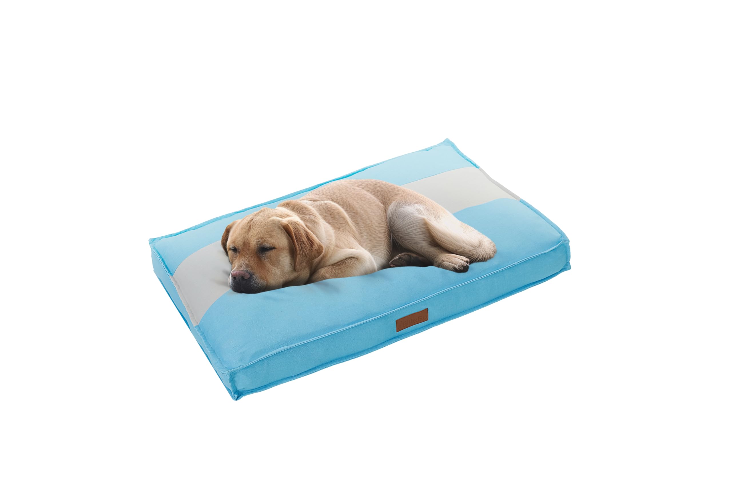 Ellie-Bo Large Dog Bed for 36-inch Dog Cage/Crate - Striped Blue/Grey