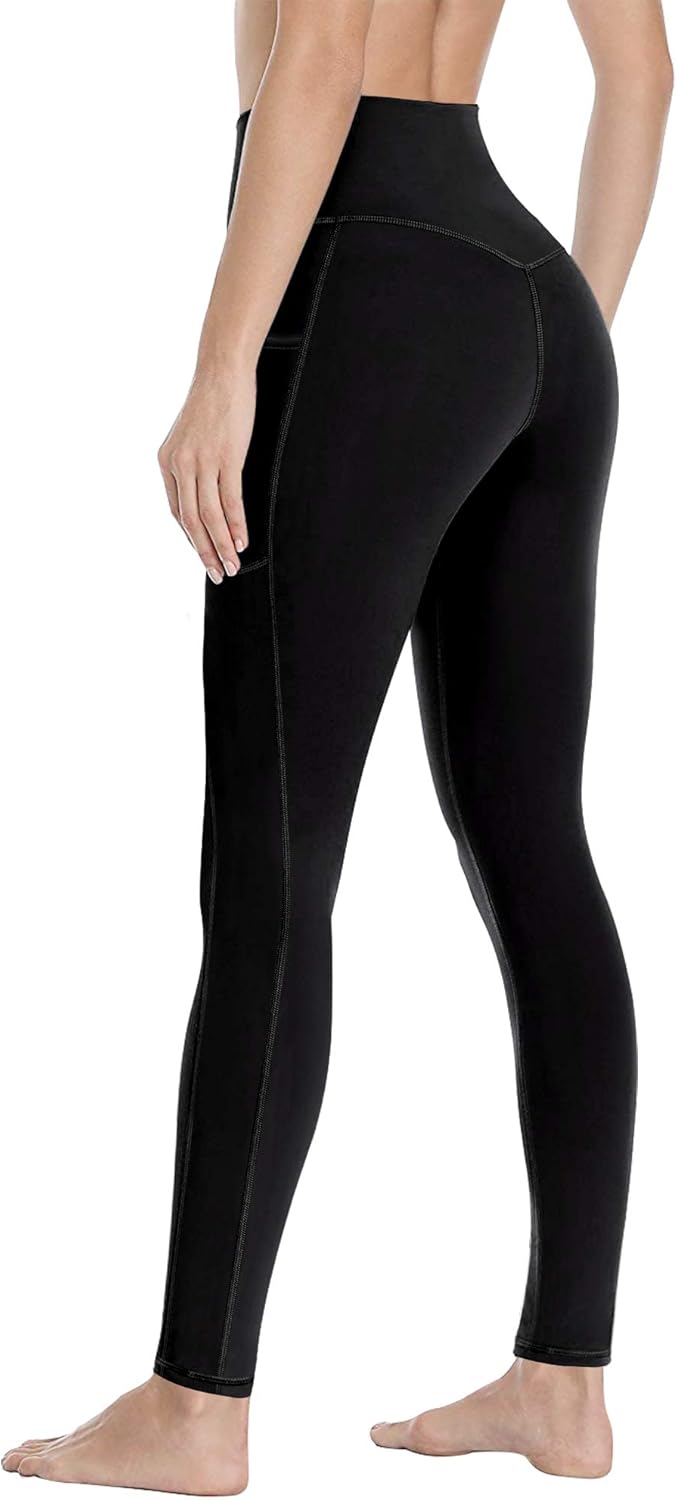 Heathyoga Leggings with Pockets for Women High Waisted Yoga Pants for Women with Pockets Tummy Control Workout Leggings: Clothing