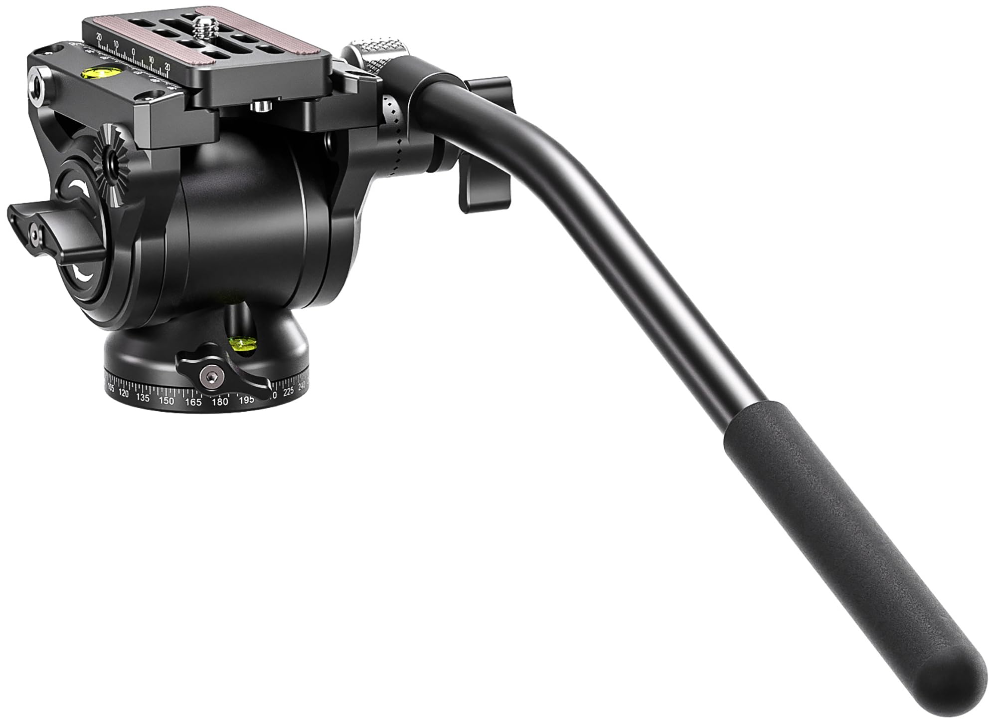 Leofoto - Fluid Video Head - Aircraft Aluminium - Low Weight - Load Capacity: 4 kg - Perfect for the Demanding Videographer - BV-5