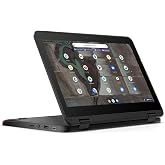 Lenovo 500e Chromebook Gen 3 82JB003XUS 11.6" Touchscreen Convertible 2 in 1 Chromebook HD 1366 x 768 - Intel Celeron N4500 Dual-core (2 Core) 1.10 GHz - 4 GB RAM - 32 GB On-Board Memory - (Renewed)