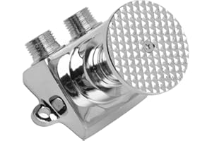 TITA-DONG Floor Mount Pedal Valve, Stainless Steel Foot Pedal Water Valve, Sliver Hands Free Foot Pedal Faucet, Foot Operated Water Pump for Hospital, School, Office Buliding, Double Water Outlet