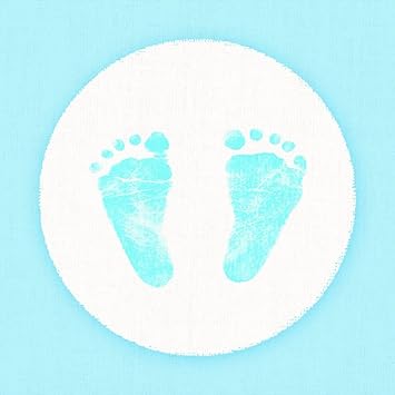 Serviette Babyfüße Blau 20 Stück