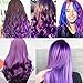 VOLLUCK Purple Hair Coloring Wax Temporary Hair Clay Pomades 4.23 oz,Natural Hair Dye Material Disposable Hair Styling Clay Ash for Cosplay,Halloween,Party