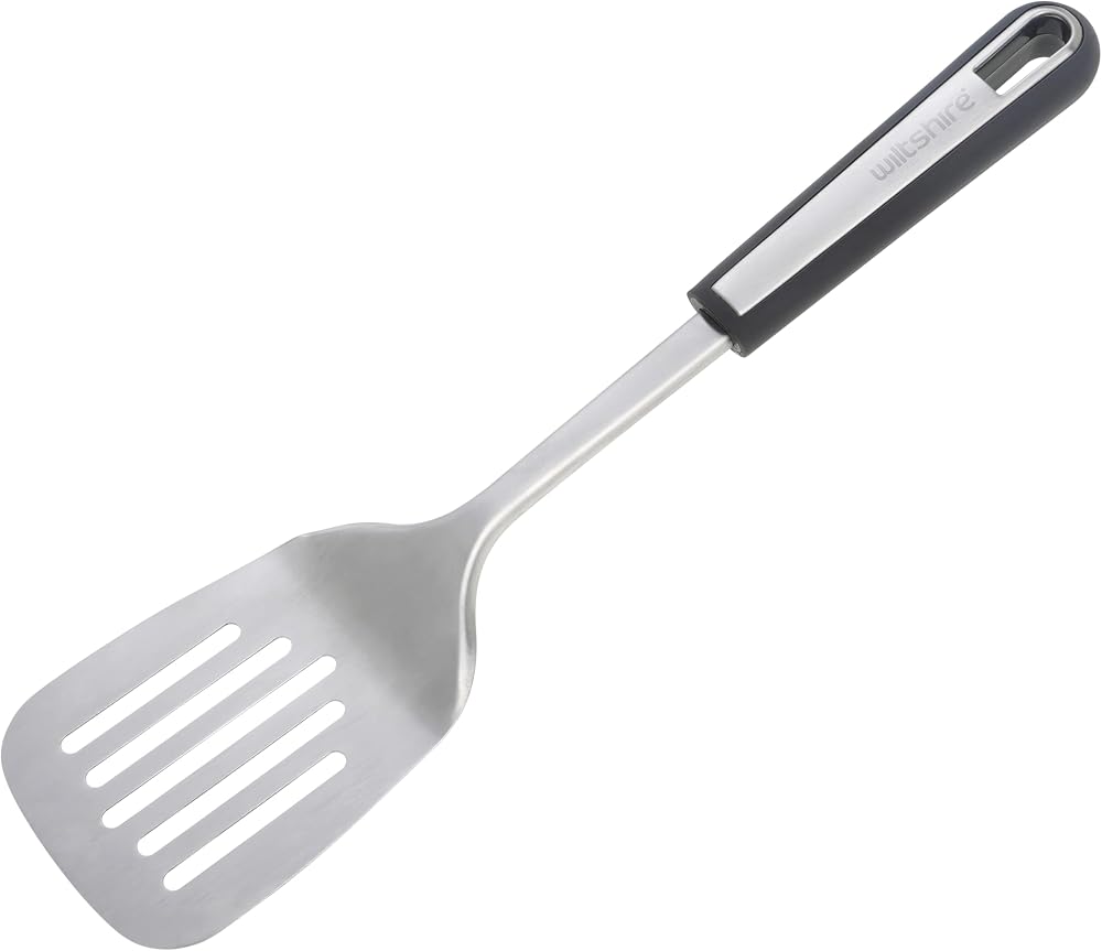 Wiltshire Aspire Slotted Turner Stainless Steel with Anti-Slip Handle