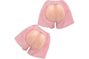 Totority Halloween Costume Supplies 2pcs Exposed Butt Shorts Party Prank Prop for Bachelor's Party Fun