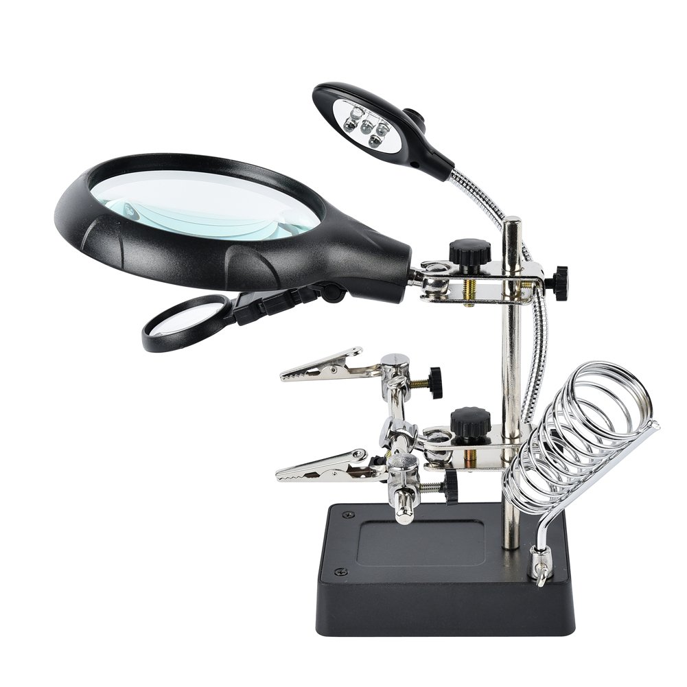 Dandelion 2.5X 7.5X 10X LED Light Magnifier & Desk Lamp ...