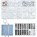 Sumind Eyeglass Repair Kit 150 Pairs Eyewear Nose Pads Set and 1000 Pieces Screws Nut Washer with Tweezers Screwdriver and Cleaning Cloth