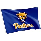 Desert Cactus University of Pittsburgh UP Flag - 3 x 5 Feet Panthers Banner, Indoor/Outdoor Durable Fabric, 100% Polyester Design (Style 4)
