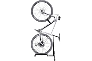 Qualward Vertical Bike Stand Floor Bicycle Rack Adjustable Upright Design, Space Saving for Living Room, Bedroom and Garage