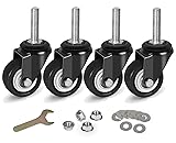 8T8 2 Inch Caster Wheels with Threaded Stem
