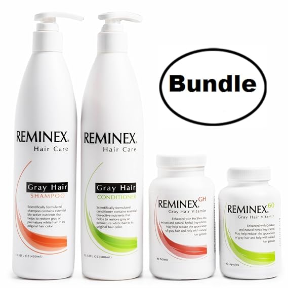 Amazon Com Shampoo And Conditioner Set Reminex Gh Anti Gray