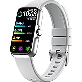 Sunorshop Health Fitness Tracker, Smart Watch with 24/7 Heart Rate and Blood Oxygen Monitor, Sleep Tracker with IP68 Waterproof, Activity Tracker Pedometer Step Counter for Women Men (Gray)