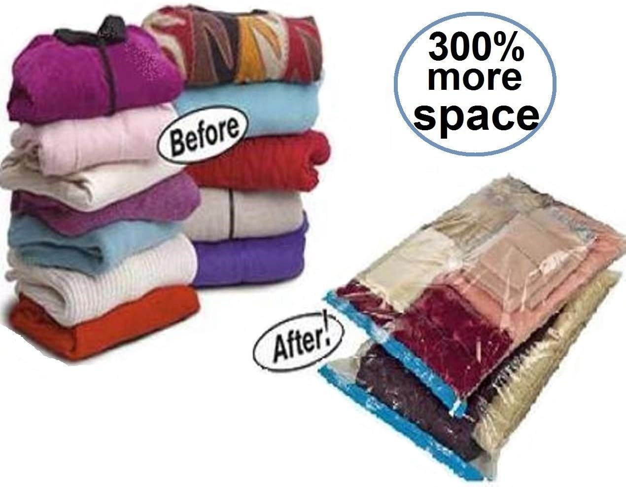 3 PACK Large Space Saver Vacuum Seal Storage Bags (36"X28") - Fast shipping