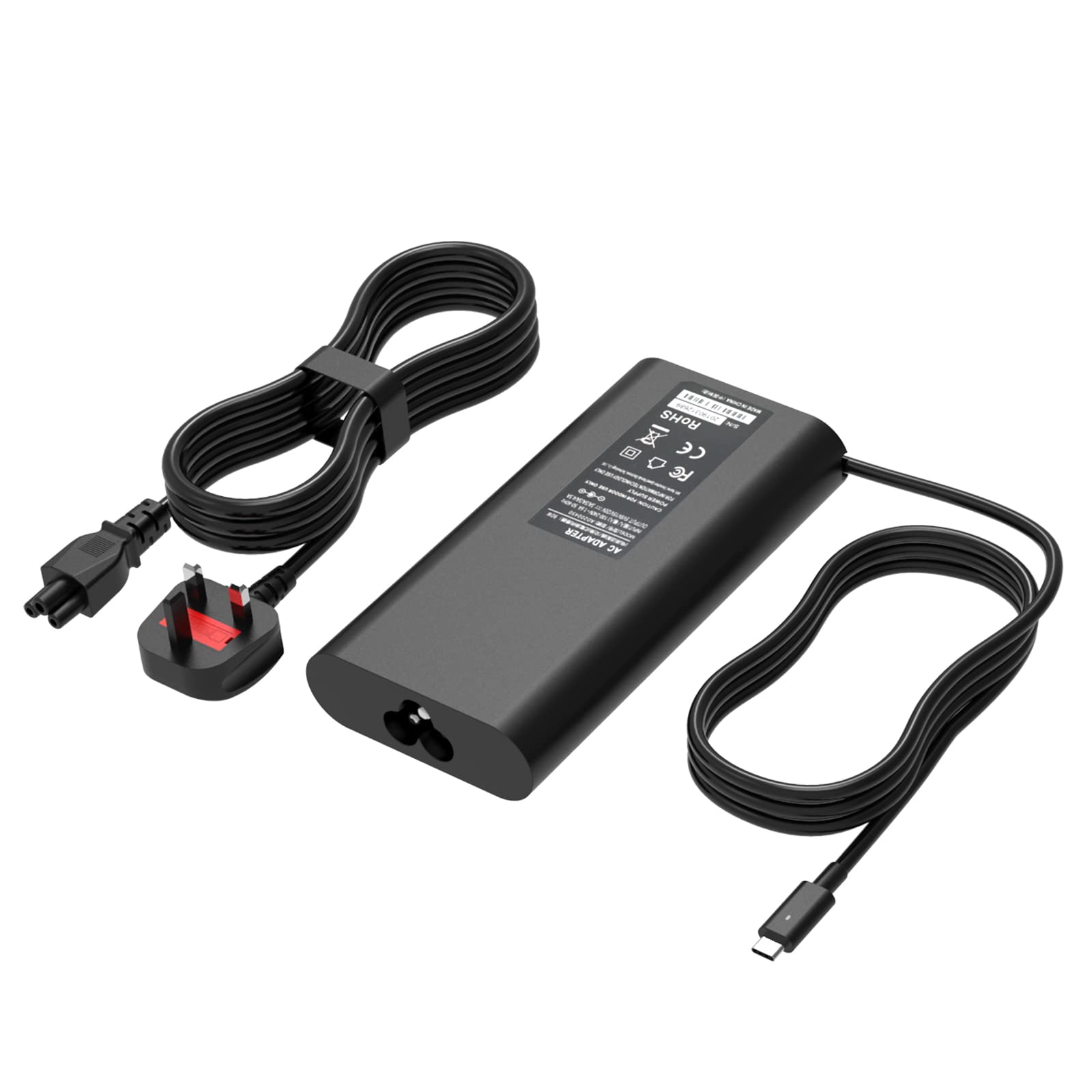 HotTopStar 90W USB Type-C Laptop Charger Compatible for Dell XPS 13 9380 9370 9365 9360 XPS 15 9560 Latitude 3400 3500 5289 5300 2in1 7400 2in1 7300 7390 2in1 7200 2in1 LA90PM170 0TDK33 — image 1