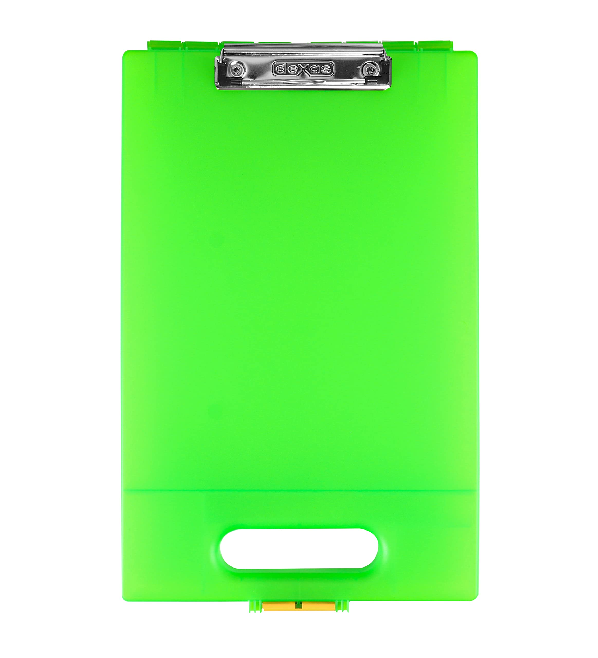 Dexas Clipcase Storage Clipboard with Handle, Lime Green