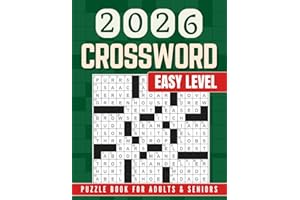 Easy Crossword Puzzle Book for Adults & Seniors – Large Print: 90 Fun & Relaxing Puzzles with Solutions to Keep Your Mind Active the Enjoyable Way