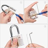 Nama 30 Pieces Lock Pick Set with 2 Transparent Training Locks Updated Kit 4 view 7