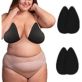 2 Pairs Invisible Breast Lift Tape Adhesive Sticky Push Up Bra Breast Lift Pasties for C-F Cup Large Breast