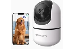 adorcam Indoor Camera for Home Security: 5G & 2.4G WiFi 2K 360° Pan Tilt Camera with 2 Way Audio Night Vision Phone App Video Surveillance for House Room Apartment Monitoring Baby Nanny Pet Dog Cat