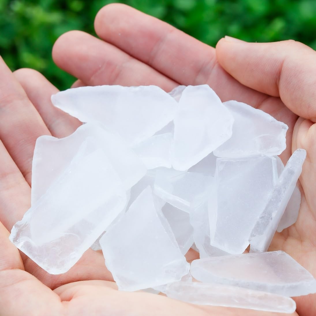 Photo 1 of 15 OZ Frosted White Sea Glass Bulk Tumbled Seaglass Pieces for DIY Crafts,Beach Theme Party Decor Nautical Wedding Centerpieces,Aquarium Vase Fillers,Mosaic Art,Coastal Home Decoration,0.5-1.5 inch