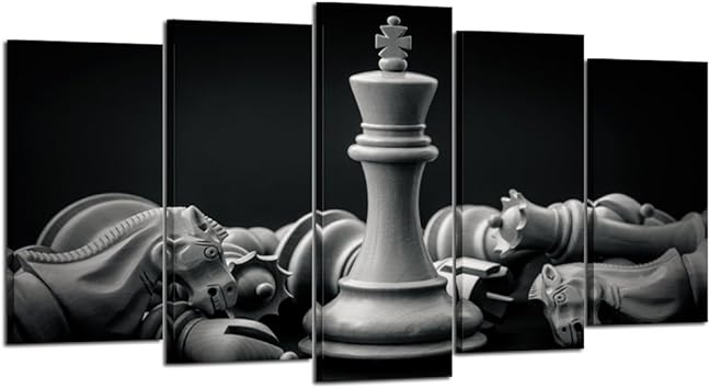 Amazon Com Kreative Arts Black And White King And Knight Of