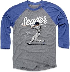 Amazon.com : 500 LEVEL Corey Seager Shirt - Los Angeles Baseball Raglan Tee - Corey Seager Score 