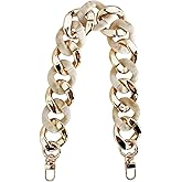 Hongvarey Resin Acrylic Chain Strap for Purse,Handles Chain Strap Replacement,Handbag DIY Chain Accessories