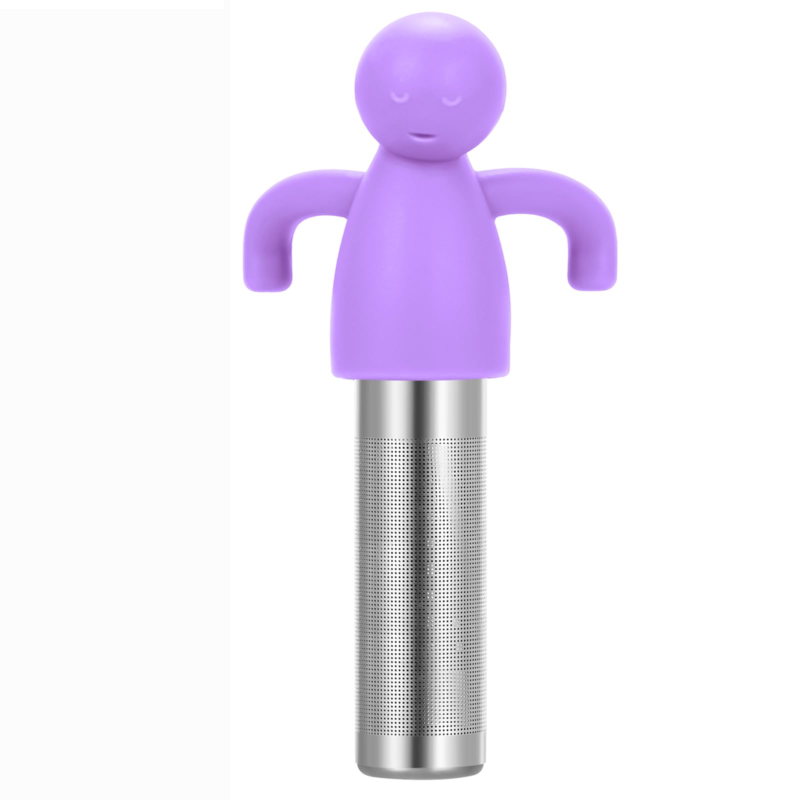 Leden Loose Leaf Tea Steeper Cute Tea Infuser for Girl Kids Extra Fine Mesh Tea Ball Stainless Steel Tea Filter for Cup Mug Pot Purple