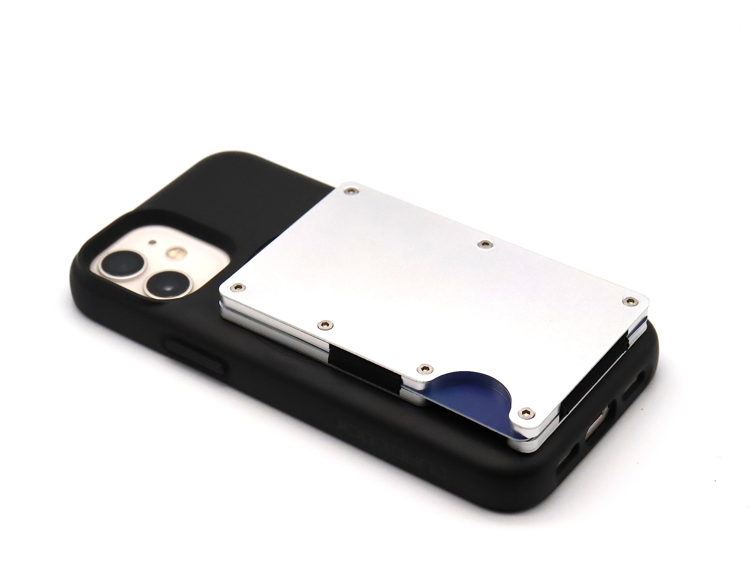 DesignUniverse Compatible with QuadLock Credit Card Wallet (Silver)