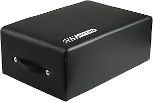 HolaHatha Wooden Pilates Sitting Box, Portable Gym Equipment, 24" x 15.8" x 9"