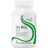 Seeking Health Ox Bile 125 - Digestive Enzyme & Gallbladder Support Supplement - Vegetarian Capsule with Digestive Enzymes - 120 Capsules