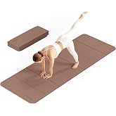 PAIDU Foldable Yoga Mat 10mm Thick, 75"x26" Non-Slip Fitness Exercise Mat | SGS Certified| Quick Fold，Easy Storage，Portable for Yoga/Pilates/Studio/Home Workout