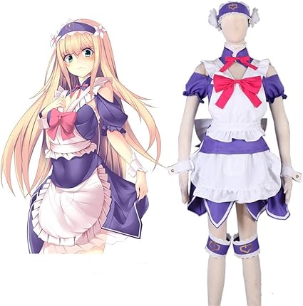 Amazon Co Jp Fate Grand Order シュヴァリエ デオン メイド服 コスプレ衣装 髪飾り 腕輪 腿飾り ホーム キッチン
