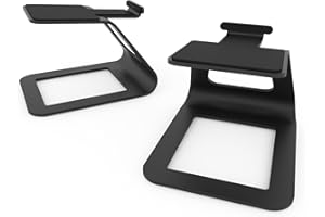 Kanto SE2 Elevated Desktop Speaker Stands for Small Speakers - Pair (Black)