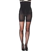 SPANXshape High-Waisted Mid-Thigh Sheers - Comfortable Tummy Control Shapewear - Sheer Pantyhose - No Visible Panty Lines