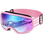 EasYoung Kids Ski Goggles Snowboard Goggles for Children, Youth, Boys & Girls 3-15