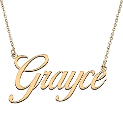 HUAN XUN Customized Custom Simple Any Name Necklace