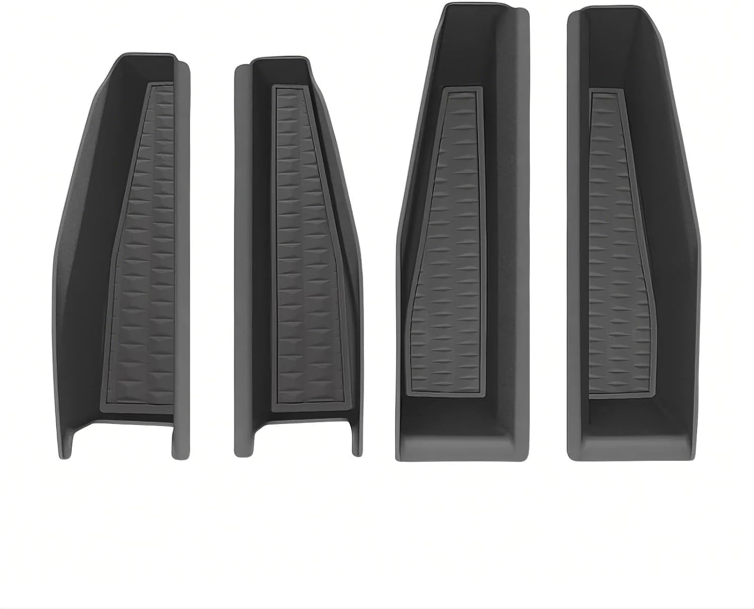 Photo 1 of Focxoio Door Handle Storage Organizer for Tesla Cybertruck 2024 2025,Front&Rear Interior Inner Door Side Organizer Insert Tray Box with Silicone Liners 4PCS