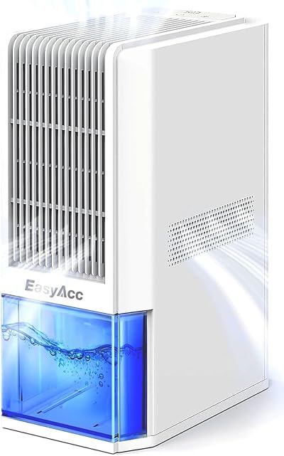 EasyAcc Bathroom Dehumidifier 1300ml/day 85W 2L Tank 30dB 15°C