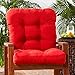 Greendale Home Fashions Indoor/Outdoor Seat/Back Chair Cushion, Salsa