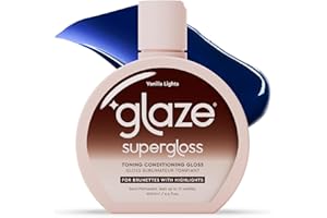 Glaze Super Gloss Colour Conditioning – Vanilla Lights for Light to Medium Brown Hair with Highlights – Rinse Out Semi-Perman
