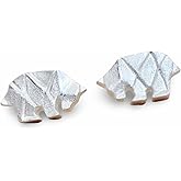 Origami Bear Earrings in Sterling Silver 925- Jamber Jewels