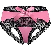 CITUYER Women Sexy Lace Panties Underwear with Cute Bow Midnight Lingerie Briefs