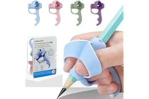 ASMANNA 4 Pcs Pencil Grips for Kids Handwriting Finger Training Pen Grippers for Toddlers Preschoolers Children Pen Grip Posture Correction Tool for Beginners Pencil Holder for Kids