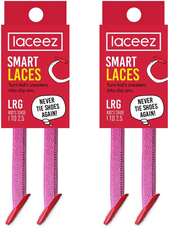 LACEEZ No Tie Shoelaces - 2 and 3 Packs - Kids Shoes & Sneakers - Elastic